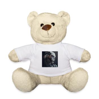 Blauäugiger Cyborg-Roboter - Teddy - Weiß - Vorne