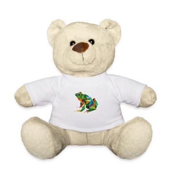 Origami Geometrie Frosch bunt modern arty - Teddy - Weiß - Vorne