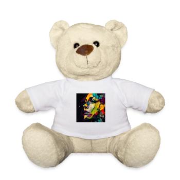 Design abstrait de femme - Nounours - blanc - Devant