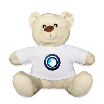 Mignon dessin animé représentation de la planète Terre 11 - Nounours - blanc - Devant