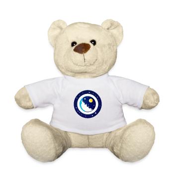Mignon représentation de bande dessinée de la planète Terre 3 - Nounours - blanc - Devant