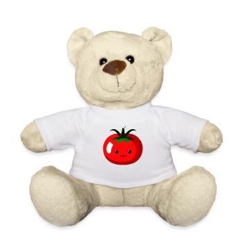 Tomaten Comic Tomate süß Cartoon 4 - Teddy - Weiß - Vorne
