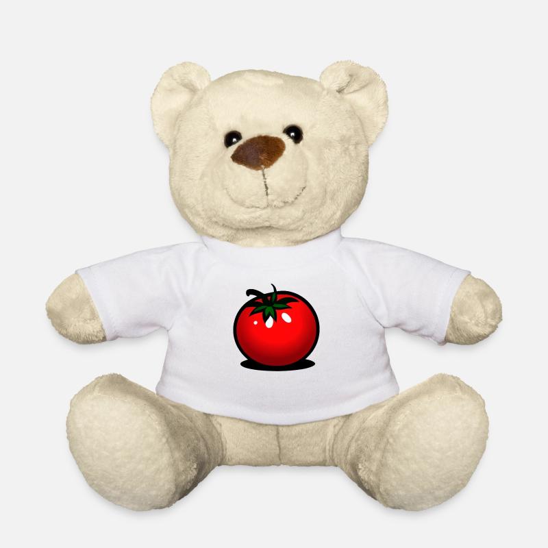 Tomaten Comic Tomate süß Cartoon 8 - Teddy - Weiß
