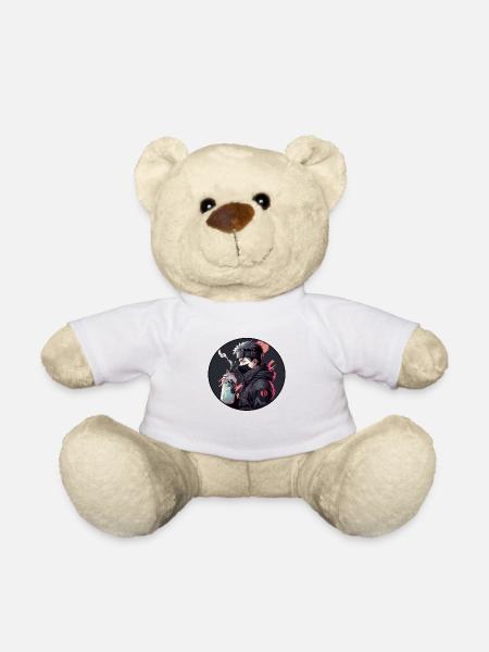 Ninja mit Wasserflasche - Teddy - Weiß