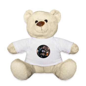 Cyborg Girl mit Bier v2 - Teddy - Weiß - Vorne