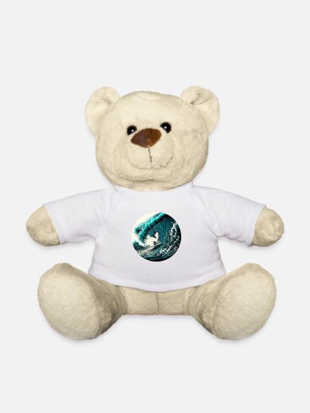 Riding the Wave - Teddy - Weiß