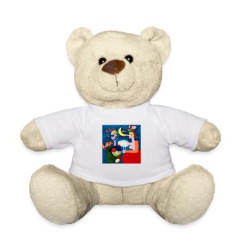 les amoureux - Nounours - blanc - Devant