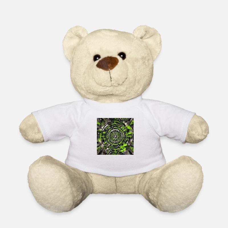 Abstract planes of plants - Teddy Bear - white