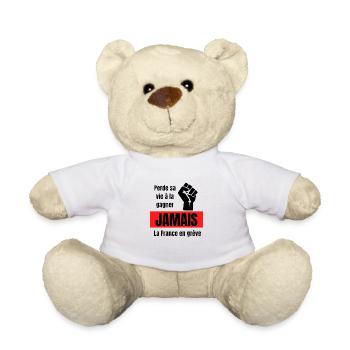 Perde sa vie à la gagner - Nounours - blanc - Devant