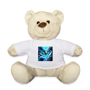 Art numérique Blue Ghost - Nounours - blanc - Devant