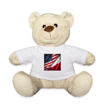 USA and Poland - Teddy - Weiß - Vorne