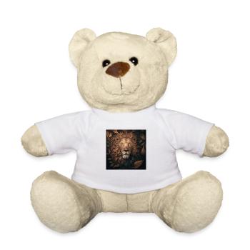 Lion King leaves - Teddy Bear - white - Front