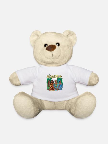 Nigeria Nigerianer Afrika Flagge Stolz I Geschenk - Teddy - Weiß
