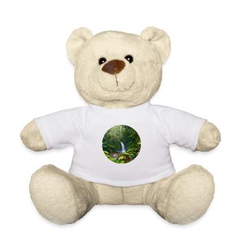 Wasserfall im Regenwald - Teddy - Weiß - Vorne