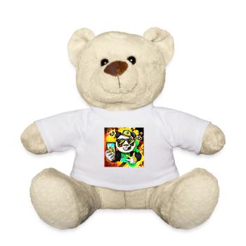 Panda fait un cadeau de variante Selfie 3 - Nounours - blanc - Devant