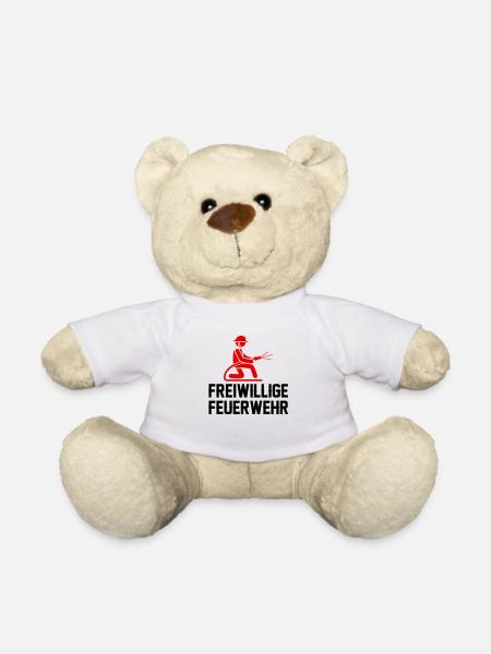 feuerwehr freiwillige - Teddy - Weiß