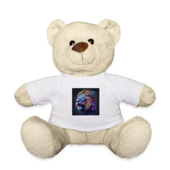 Lion coloré, design unique - Nounours - blanc - Devant