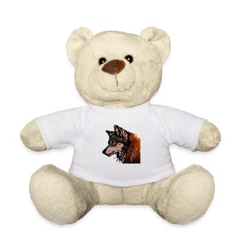 The Wolf - Teddy Bear - white - Front