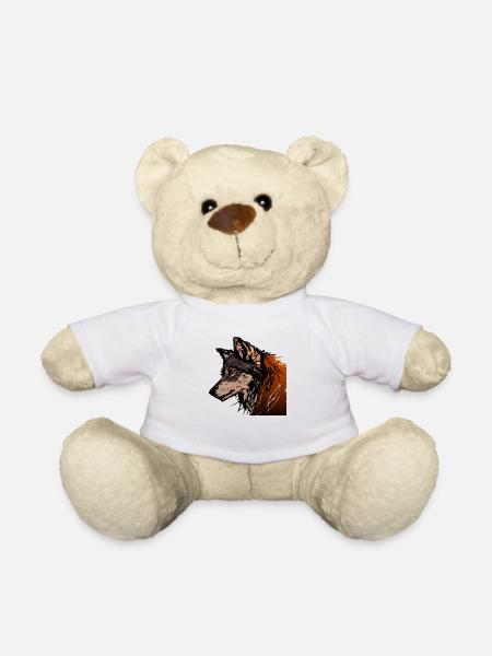 Le loup - Nounours - blanc