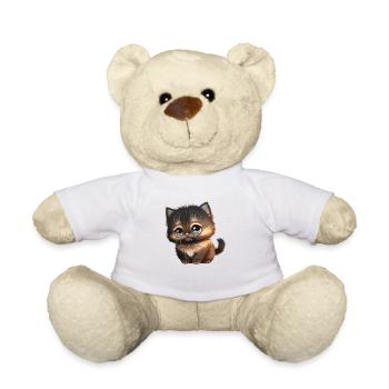 chaton chibi - Nounours - blanc - Devant