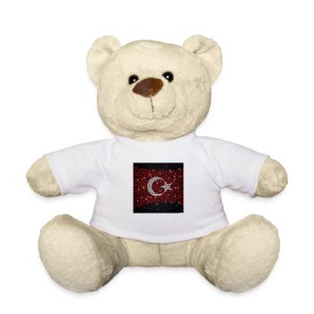 Turkish flag - Teddy Bear - white - Front