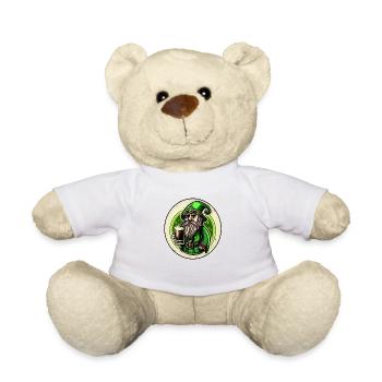 Saint Patrick's Day, viel Glück und Fest ! - Teddy - Weiß - Vorne