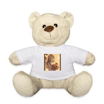 Anime Girl Anime Girl Waifu Otaku Sunflowers - Teddy Bear - white - Front