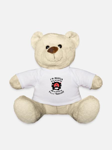 Frieden & Liebe Frieden und Liebe - Teddy - Weiß