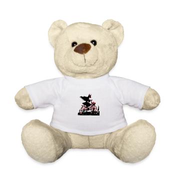 La sorcière au vélo - Nounours - blanc - Devant