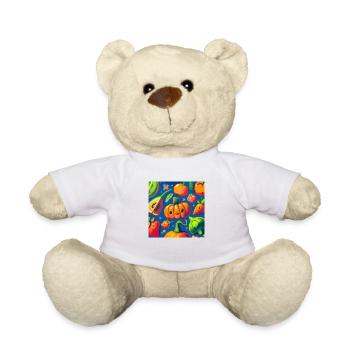 Fruits and vegetables - Teddy Bear - white - Front