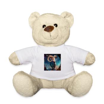 Sternzeichen Widder " Sternzeichen Widder" - Teddy - Weiß - Vorne