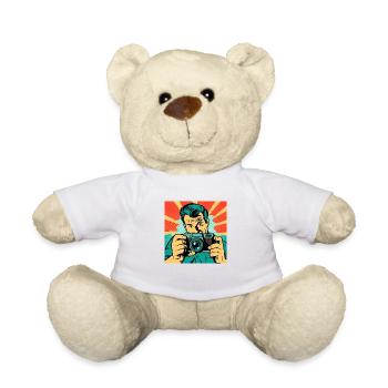 Photographe Pop Art - Nounours - blanc - Devant