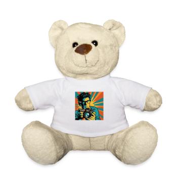 Photographe Pop Art - Nounours - blanc - Devant