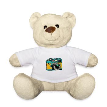 Kamera im Retro-Stil - Teddy - Weiß - Vorne
