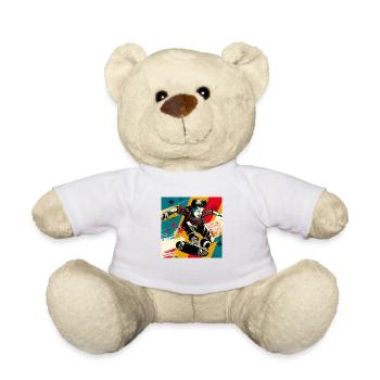 Skater Boy - Teddy Bear - white - Front