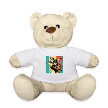 Skater Boy - Teddy Bear - white - Front