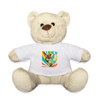 Skater Boy - Teddy Bear - white - Front