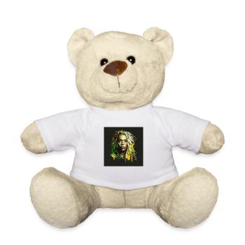 Face woman dreadlocks n°2 - Teddy Bear - white - Front