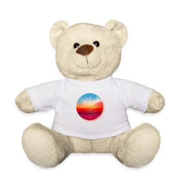 Hanfblatt vor Sonnenuntergang - Teddy - Weiß - Vorne