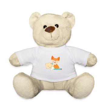 Fuchs-Post - Teddy Bear - white - Front