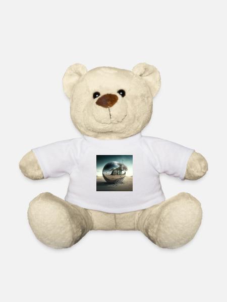 Landschaft der Welt n°3 - Teddy - Weiß