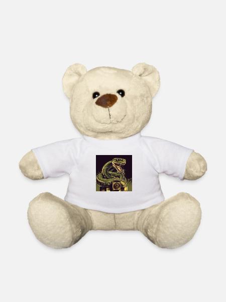 Say "cheese" snake - Teddy Bear - white