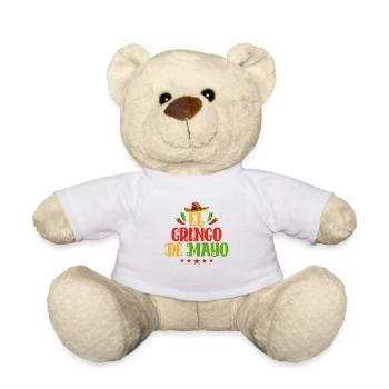 El Gringo De Mayo Sombrero Cinco De Mayo - Teddy Bear - white - Front