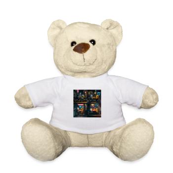black night - Nounours - blanc - Devant