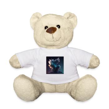 Abstrakter Schädel Nr. 10 - Teddy - Weiß - Vorne