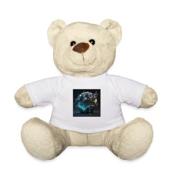 Abstrakter Schädel n°7 - Teddy - Weiß - Vorne