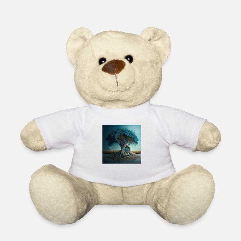 Zen-Baum n°4 - Teddy - Weiß