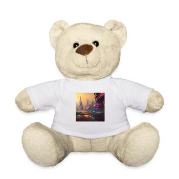 Electric City futuristic - Teddy Bear - white - Front