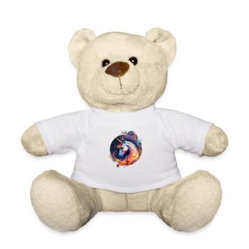 Einhorn-Feuer - Teddy - Weiß - Vorne