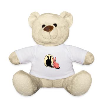 PEACEFUL RABBIT - Teddy Bear - white - Front